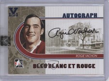 2008-09 ITG Bleu Blanc et Rouge 14-15 Vault 1/1 Rogie Vachon #A-RV Auto HOF 2u9
