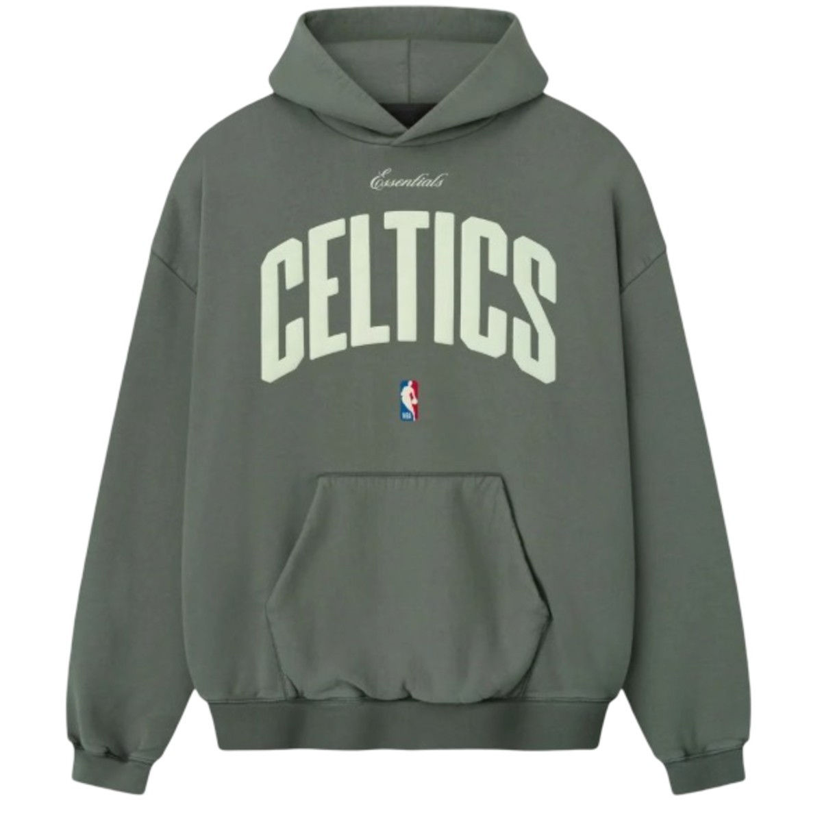 Fear of God Essentials Celtics 90's Hoodie Balsam Green 192NB256907F Men’s New