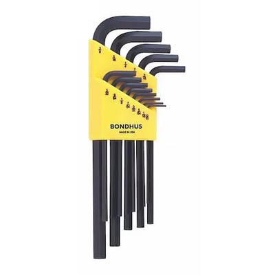 Bondhus 12137 13 Piece Sae L-Shape Hex Key Set, 12137