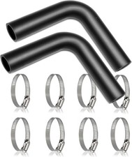 2pack Gas Tank Filler Hose with 8 Clamps, 1 1/2" ID 1 1/2" ID 2pack 90 Degree