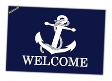 Kotwica granatowa wycieraczka mata wejściowa, maty powitalne outdoor żeglarskie, śmieszne 