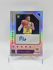 2023-24 Panini Donruss Maxwell Lewis Silver Signature Series Auto