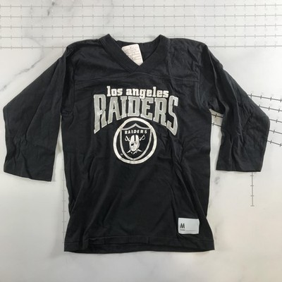 LOS ANGELES RAIDERS Footballshirt 黒 NFL Vintage Los Angeles Raiders Shirt Boys Medium Black NFL Football