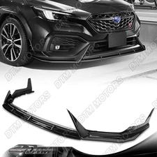 For 22-25 Subaru WRX CS-Style Painted Black Front Bumper Lip Body Kit Spoiler
