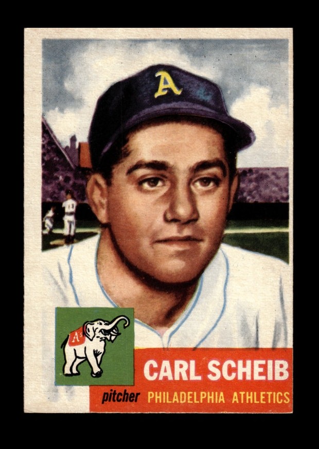 1953 Topps Set-Break # 57 Carl Scheib EX-EXMINT *GMCARDS*