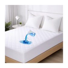 100 Waterproof Mattress Protector Quilted Mattress Pad Cover Breathable Fitted