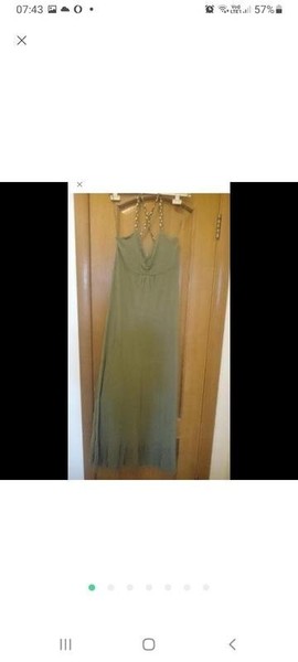 Women GEORGIE Dress Khaki Cotton S