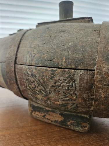 Vintage Antique Naval Rum /Whiskey Wood  Cask Barrel Nautical.  Wonderful..