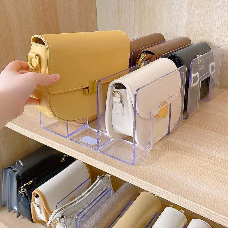 Amazon.com: Bucherry Clear Handbag Storage Organizer for Closet Purse  Organizer Acrylic Display Case Stackable Acrylic Storage Boxes with  Magnetic Door for Collectibles Shoes Wallet Book Toys Display(4 Pack): Home  & Kitchen