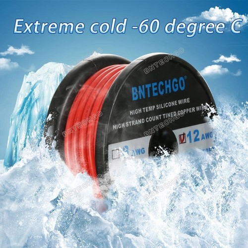 12 Gauge Flexible Silicone Wire Red 50 ft 600V 200 deg C Tinned Copper Wire - Picture 5 of 7