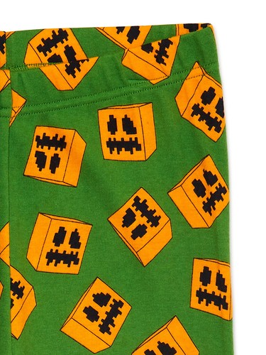 Boys Minecraft Halloween Pajamas Set Shirt Pants 4 6 8 10 NWT Creeper Pumpkins - Picture 4 of 4