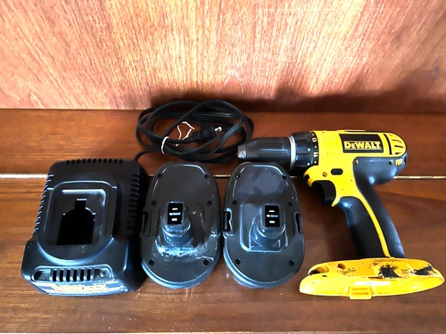 Complete Set DeWalt DC720 18V- 1/2"" Drill/Driver -2 Batteries With 1 Charger