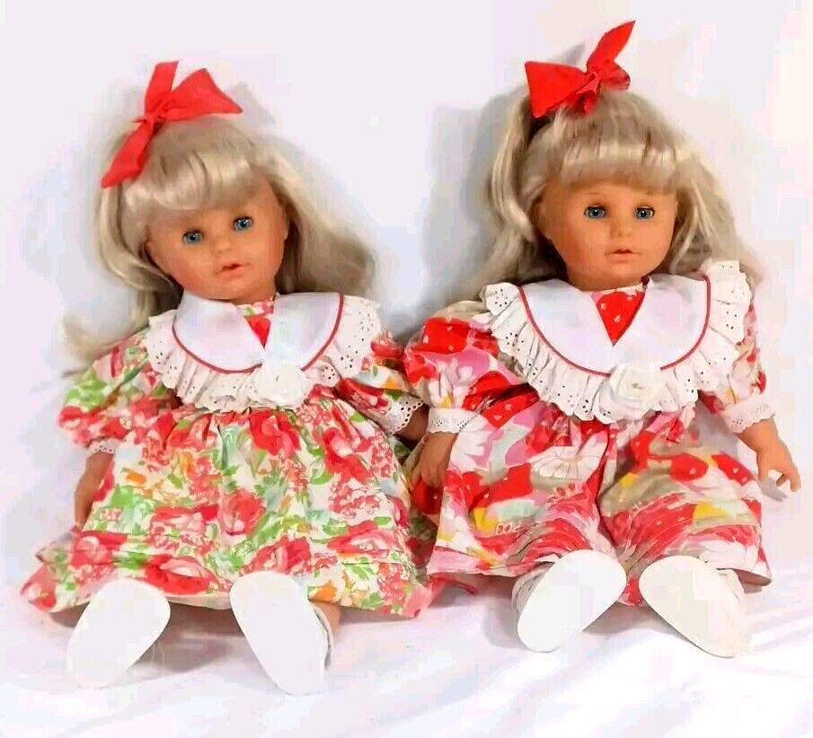 Max Zapf Creation Ballica Doll Twins ? Vintage 1980s 20