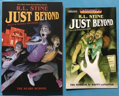 Just Beyond: The Scare School horror kids Grade 4-6 Age 9-12 SoftCvr NEW & Mini