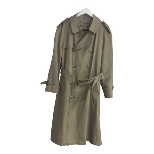 Iconic Vintage Detective Trench Coat Duster Brooks Bros Wool Lined Made USA 40 R - Picture 7 of 19