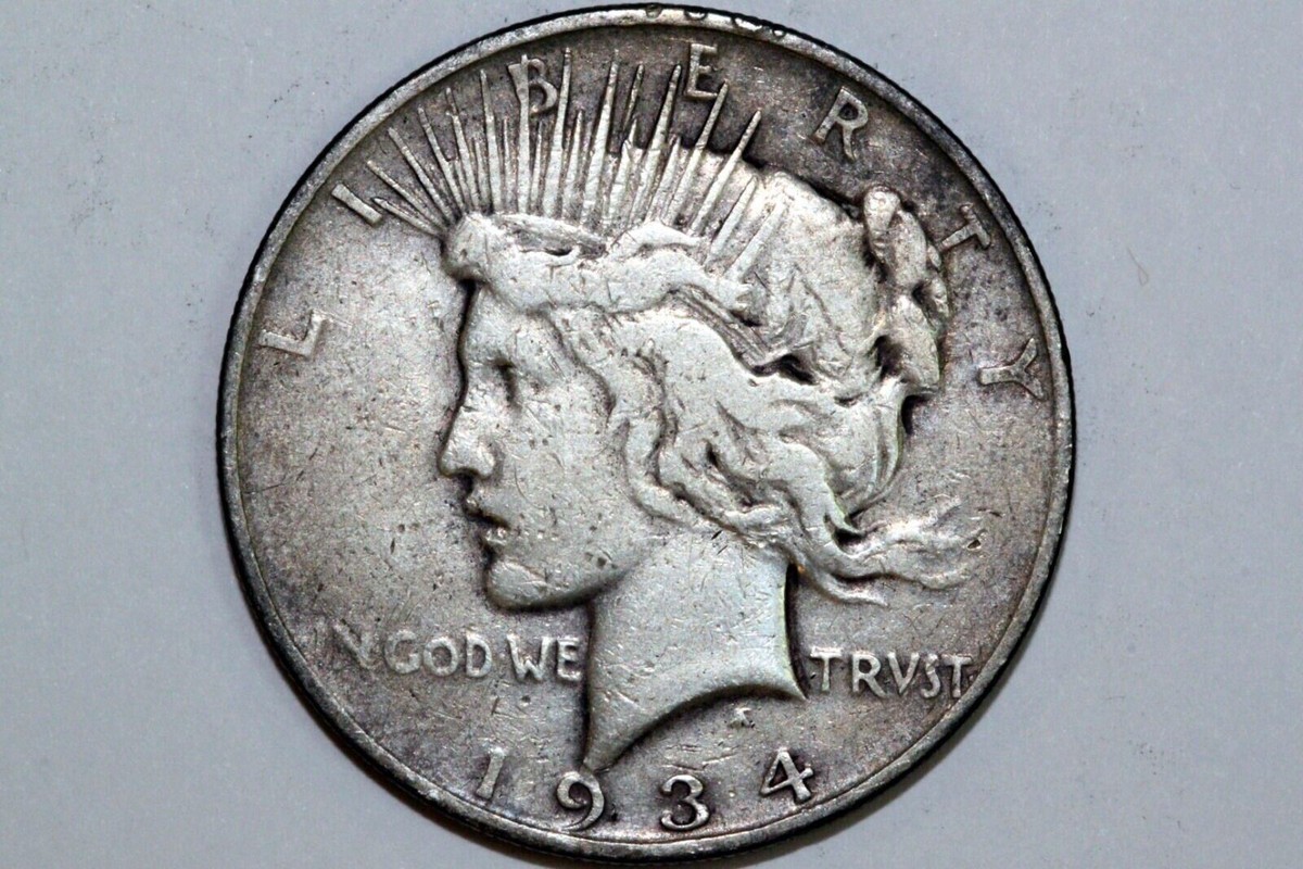 Grades Very Fine 1934 D Silver Peace Dollar (PDX756) | eBay