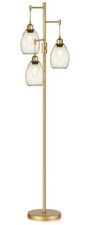 Dimmable Industrial Floor Lamp, Farmhouse Standing Lamp for Living Room