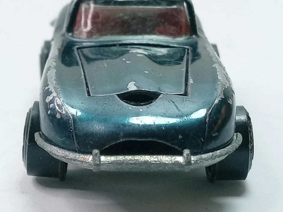 Topper Johnny Lightning 1969 personalizado Jaguar XKE azul vintage Foto 4 de 4