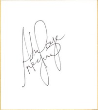 Hangman Adam Page Signed Shikishi Board BAS COA AEW New Japan Pro Wrestling ROH