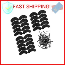 GOETOR Heel Plates 30 PCS Rubber Shoes Heel Taps Tips Repair Pad Replacement for