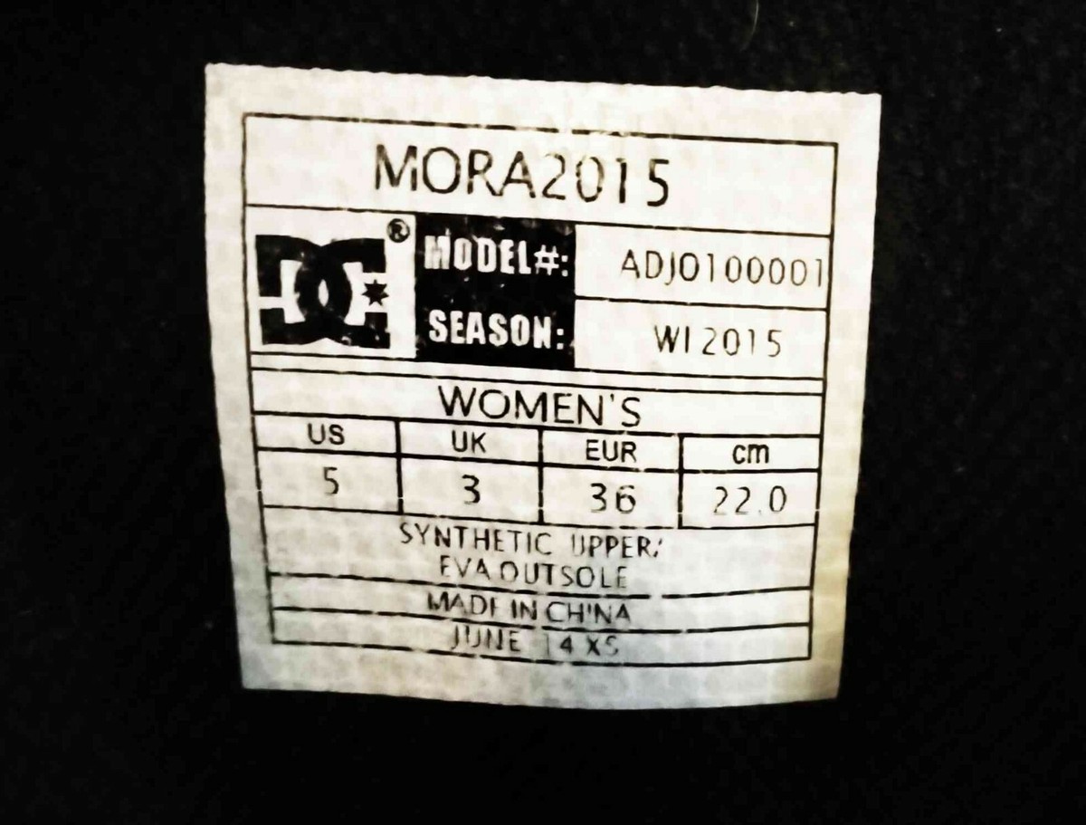 DC Mora Women's Snowboard Boots 2015 - Size 5 | eBay