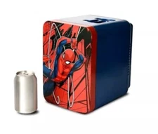 Marvel Spiderman 4L/6 Can Mini Fridge Cooler Ukonic