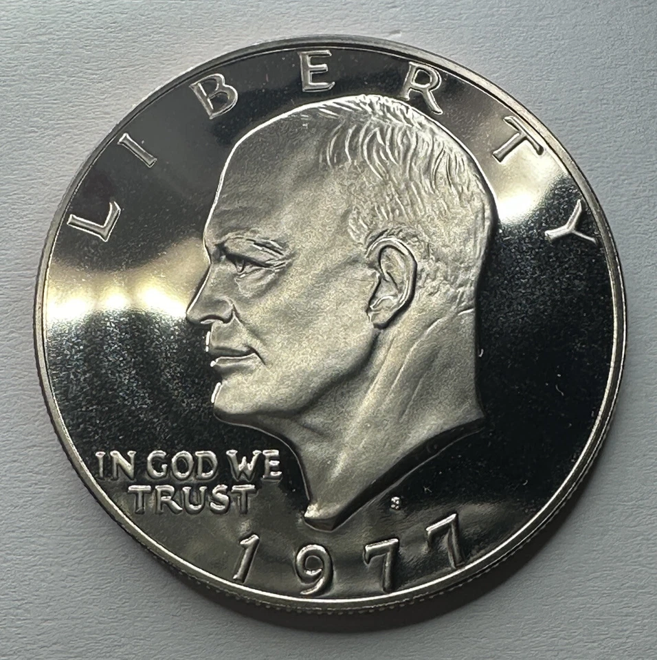 1977-S Eisenhower "IKE" $1 Dollar Clad PROOF Coin from US Mint Proof Set. Nice!! - Image 4 of 4