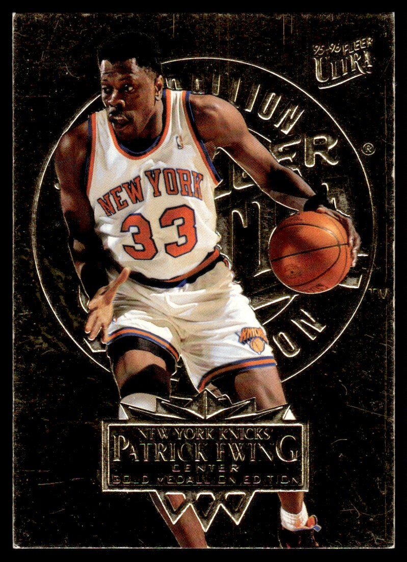 1995-96 Ultra Gold Medallion Patrick Ewing New York Knicks #117