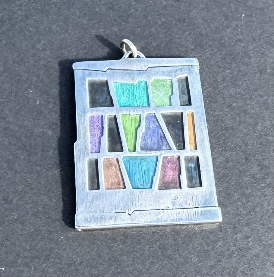 Cathy Wright Sterling Silver Champleve enamel Boo… - image 2
