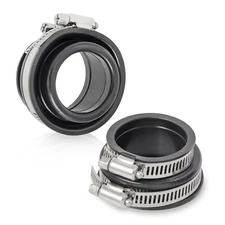 1987-2009 For Honda TRX 250X 300EX 300X Air Box Frame Rubber Boots w/Clamps Set