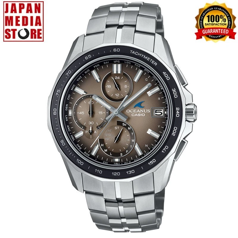 Casio Oceanus OCW-S7000RA-5AJF Manta Retro Tono Titanio Bluetooth Reloj Hombre NUEVO