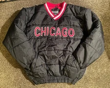 Vintage Boom X CHICAGO  Puffer Pullover Jacket Mens Size Large