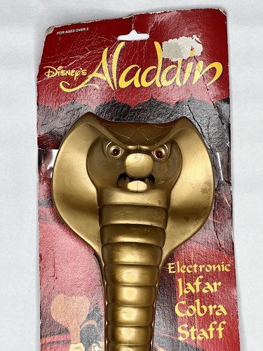 1992 Disney Aladdin Jafar Electronic Cobra Staff In Package. Works Eyes Light Up | eBay