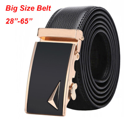 Dress Belts for Men Automatic Buckle Mens Genuine Leather Belt Size 28"-62"  | eBay