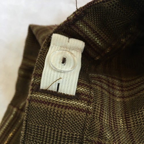 Pants 725 Originals Girls Size 8 Cargo Plaid Brown Metallic Gold Y2K Vtg Levi's - Picture 12 of 13