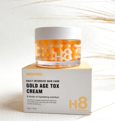 100% MEDI-PEEL Gold Age Tox Cream 50g Anti Wrinkle Elastic Moisturizing K-Beauty