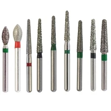 Multi-use Dental Diamond Burs Football Round End Taper Friction Grip FG 368 856