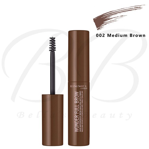 RIMMEL Wonder'Full 24hr Waterproof Eyebrow Mascara with Fibres NEW *ALL SHADES* - Picture 18 of 27