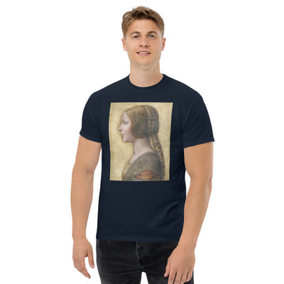 Young Fiancée Portrait Da Vinci Vintage Tee | Renaissance Art Unisex T-Shirt