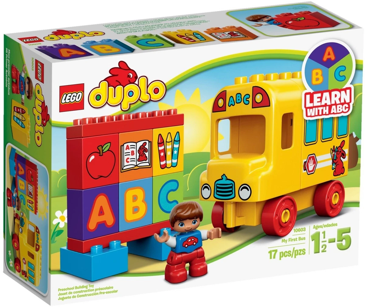 Lego 10603 Duplo My first Bus school bus ABC alphabet school