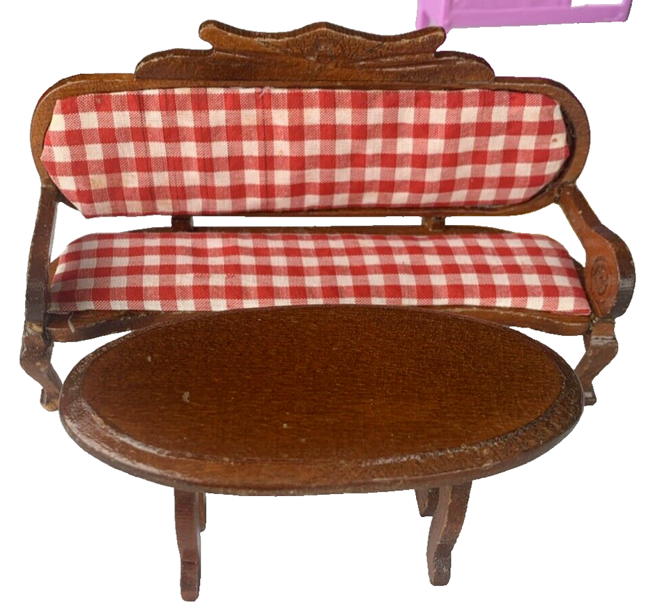 Vintage 19 Pieces Dollhouse Furniture Figures Playskool Mattel Ryan’s