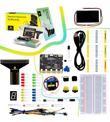 Microbit Basic Starter Kit for BBC Micro:Bit V2 Accessories STEM Kit Sealed