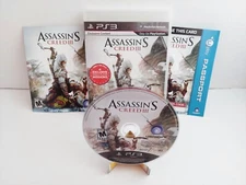 Assassin's Creed III 3 (Sony PlayStation 3, 2009) PS3 GAME COMPLETE TESTED
