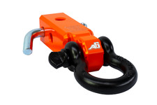 Agency 6 Recovery Shackle Block Assembly 2 Orange - Hitch Receiver Block Agency 6 Recovery Shackle Block Assembly 2 Orange - Hitch Receiver Block