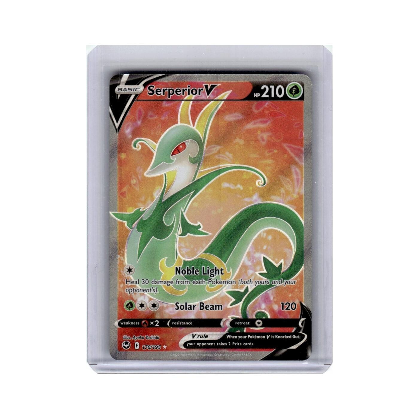 Serperior V 2022 Sword Shield Silver Tempest #170 Pokemon Pokemon Card NM