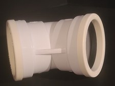 4" Inch Inside Diameter 45 Degree Elbow Gasketed SDR 35 PVC Sewer Drain Waste
