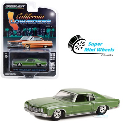 Greenlight 1:64 Lowrider 1970 Chevrolet Monte Carlo Green 63030-D