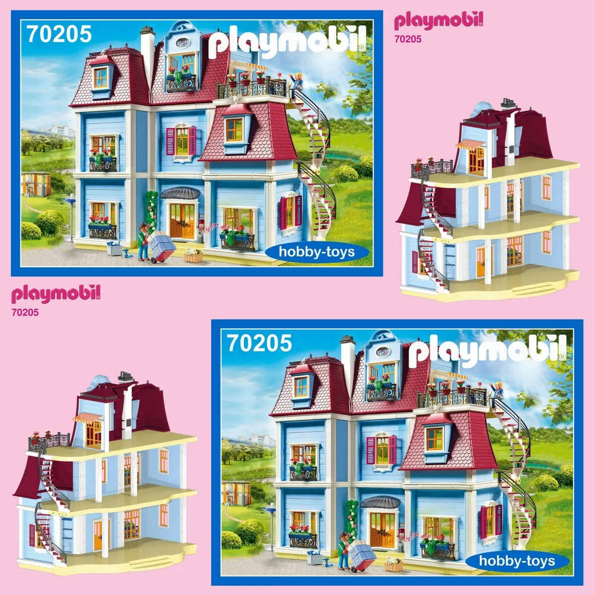 Playmobil - 9849 - Etage supplémentaire pour Grande Maison (70205  Dollhouse) - Vendu sous Emballage Carton Brun : : Jeux et Jouets