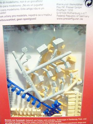 HO Preiser UNPAINTED CARGO / ASSORTED FREIGHT KIT # 17100 ( Crates, Boxes, etc.)
