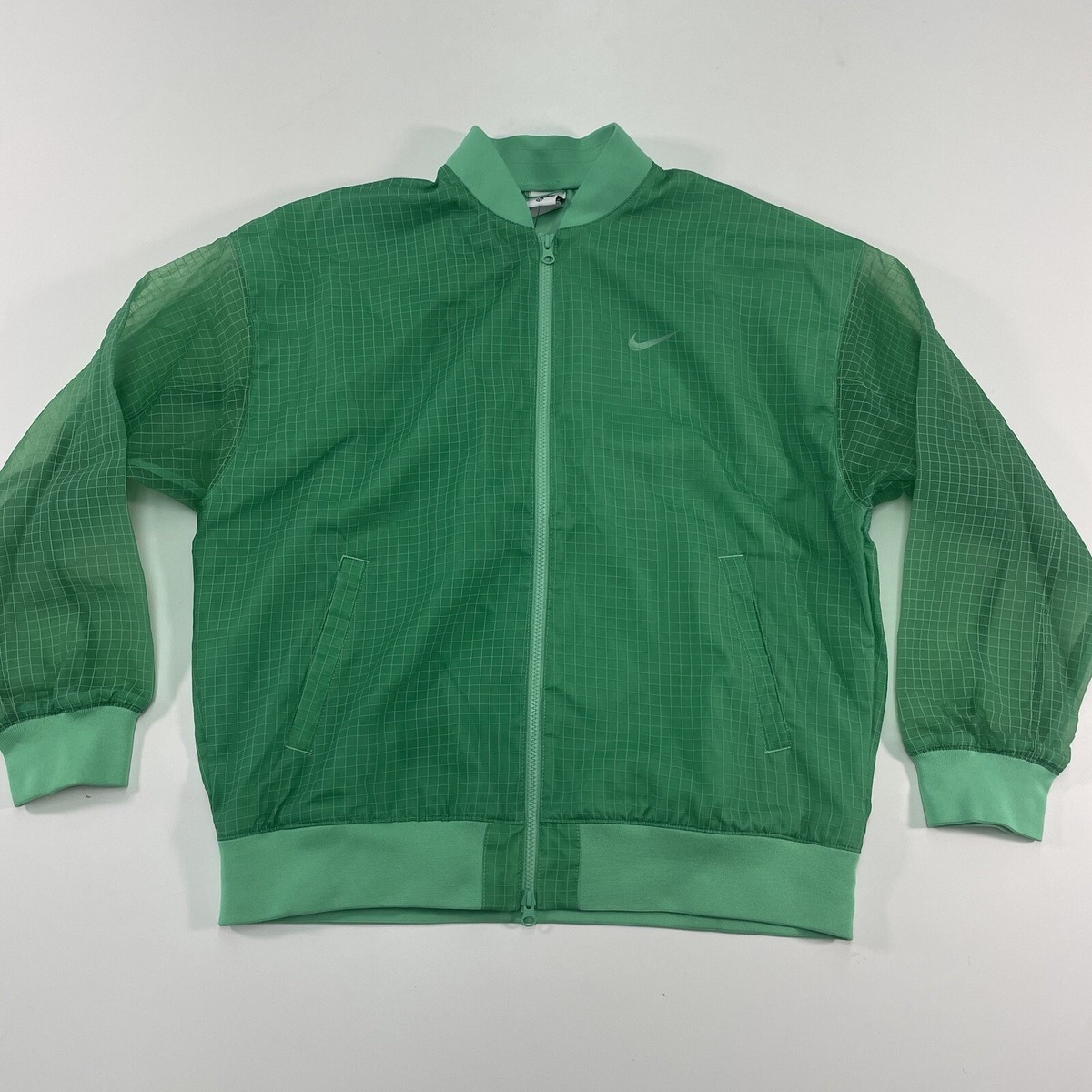 NWT Womens L Nike Sportswear Woven Varsity Bomber Jacket